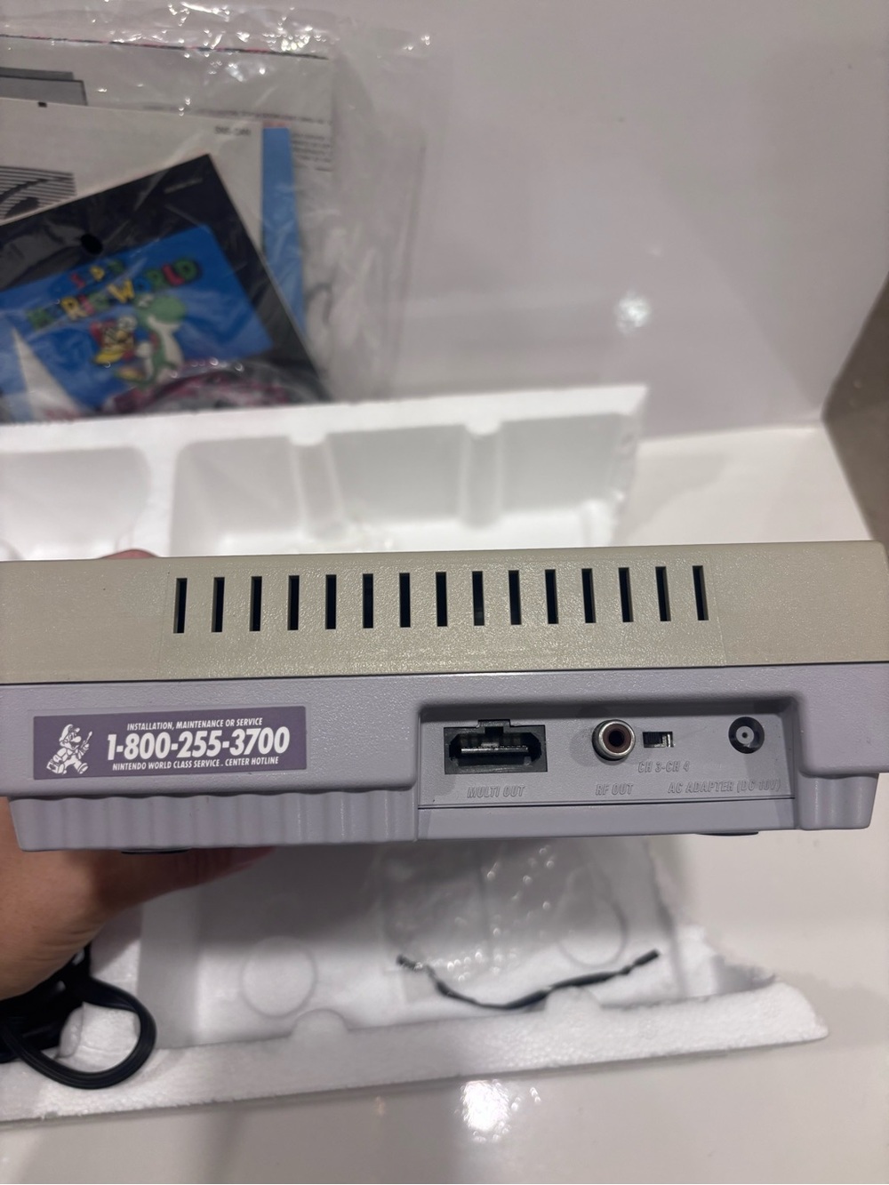 Super Nintendo SNES Super Set SNS-001 Original Box 2 Controllers Manuals Vintage - Picture 7 of 8